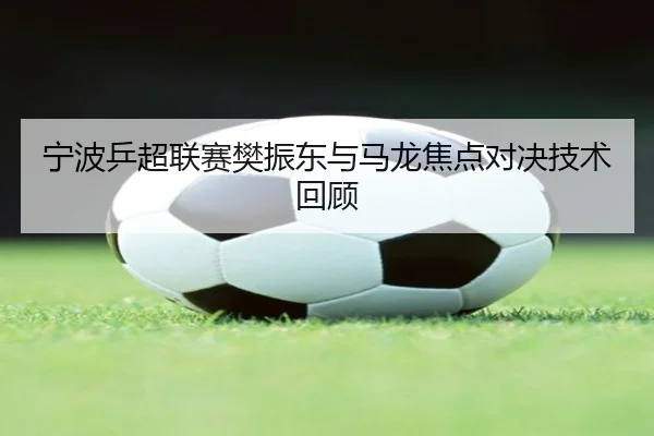 宁波乒超联赛樊振东与马龙焦点对决技术回顾